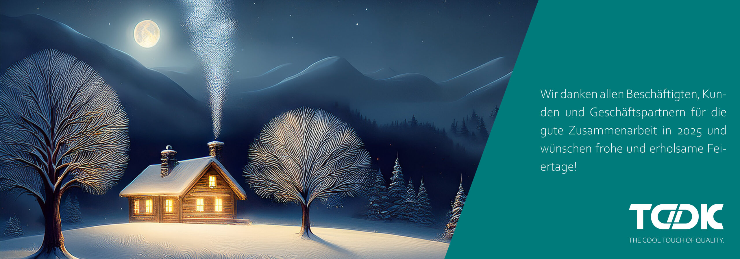TDDK - The cool touch of quality - Frohe Feiertage